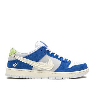Nike SB Dunk Low Pro QS Fly Streetwear Gardenia Game Royal Blue Sail Grey Fog 45